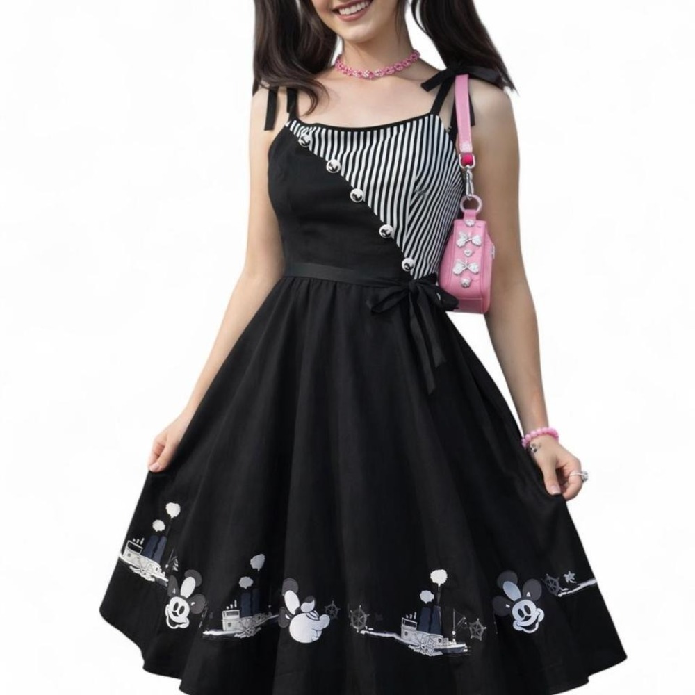 Her Universe Disney Steamboat Willie Retro Dress Her Universe Exclusive M